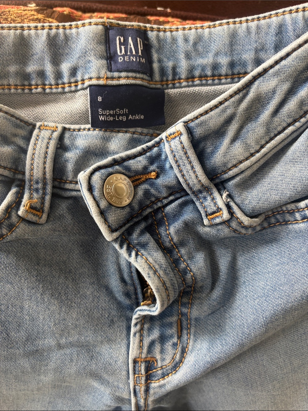 GAP Light Blue High-Rise Slim Jeans - Picture 2 of 3